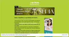 Desktop Screenshot of lojasepia.wordpress.com