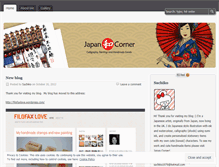 Tablet Screenshot of japancornershop.wordpress.com