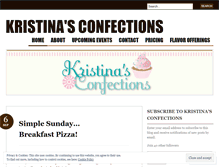 Tablet Screenshot of kristinasconfections.wordpress.com