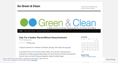 Desktop Screenshot of gogreenandclean.wordpress.com