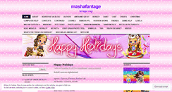 Desktop Screenshot of mashafantage.wordpress.com