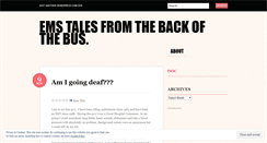 Desktop Screenshot of emstalesfromthebus.wordpress.com