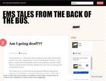 Tablet Screenshot of emstalesfromthebus.wordpress.com