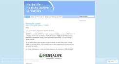 Desktop Screenshot of herbalifefeelyourbest.wordpress.com
