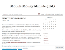 Tablet Screenshot of mobilemoneyminute.wordpress.com