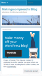 Mobile Screenshot of makingmomproud.wordpress.com