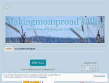 Tablet Screenshot of makingmomproud.wordpress.com