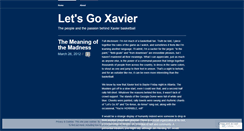 Desktop Screenshot of letsgoxavier.wordpress.com