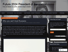 Tablet Screenshot of 2024president.wordpress.com