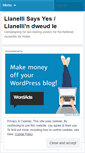 Mobile Screenshot of llanellisaysyes.wordpress.com