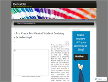 Tablet Screenshot of dentaldat.wordpress.com