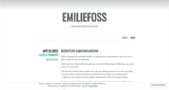 Desktop Screenshot of emiliefoss.wordpress.com