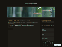 Tablet Screenshot of aikidoyamatokan.wordpress.com