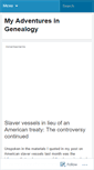 Mobile Screenshot of adventuresingenealogy.wordpress.com