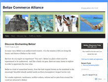 Tablet Screenshot of belizecommercealliance.wordpress.com