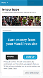 Mobile Screenshot of letourbabe.wordpress.com
