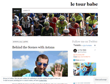 Tablet Screenshot of letourbabe.wordpress.com