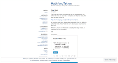 Desktop Screenshot of mathmutation.wordpress.com