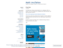 Tablet Screenshot of mathmutation.wordpress.com