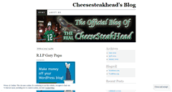 Desktop Screenshot of cheesesteakhead.wordpress.com