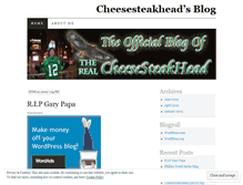 Tablet Screenshot of cheesesteakhead.wordpress.com