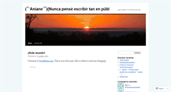 Desktop Screenshot of anianeaniane.wordpress.com