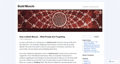 Desktop Screenshot of 2buildmuscle.wordpress.com