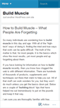 Mobile Screenshot of 2buildmuscle.wordpress.com