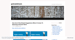 Desktop Screenshot of gotowebinars.wordpress.com