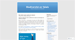 Desktop Screenshot of biodiversitevs.wordpress.com