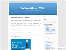 Tablet Screenshot of biodiversitevs.wordpress.com
