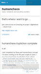 Mobile Screenshot of humanchaos.wordpress.com