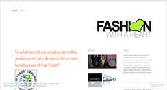 Desktop Screenshot of fashionwithaheart.wordpress.com