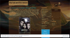 Desktop Screenshot of hatandsword.wordpress.com