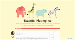 Desktop Screenshot of beautifulmasterpiece.wordpress.com