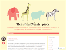 Tablet Screenshot of beautifulmasterpiece.wordpress.com