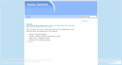 Desktop Screenshot of maltazabytki.wordpress.com