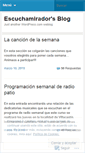 Mobile Screenshot of escuchamirador.wordpress.com