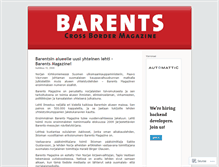 Tablet Screenshot of barentsmagazinefi.wordpress.com