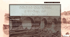 Desktop Screenshot of centroculturalpontesampaio.wordpress.com