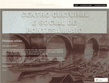 Tablet Screenshot of centroculturalpontesampaio.wordpress.com