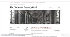 Desktop Screenshot of distressedpropertyfund.wordpress.com