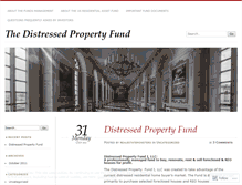 Tablet Screenshot of distressedpropertyfund.wordpress.com