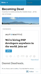 Mobile Screenshot of becomingdead.wordpress.com