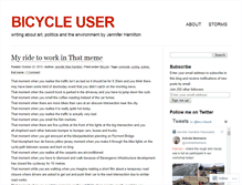 Tablet Screenshot of bicycleuser.wordpress.com