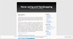 Desktop Screenshot of horseracingtalk.wordpress.com