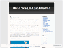 Tablet Screenshot of horseracingtalk.wordpress.com