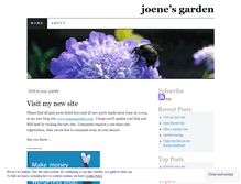 Tablet Screenshot of joenesgarden.wordpress.com