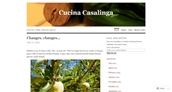 Desktop Screenshot of cucinacasalinga.wordpress.com
