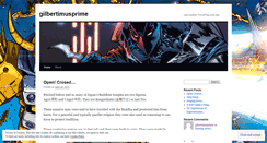 Desktop Screenshot of gilbertimusprime.wordpress.com